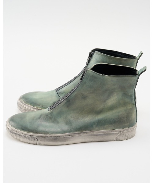 wjk（ダヴルジェイケイ）の「front zip bootie（ブーツ・メンズ・ブラック/スモーキーグリーン系・40/42/44）」の13枚目の写真