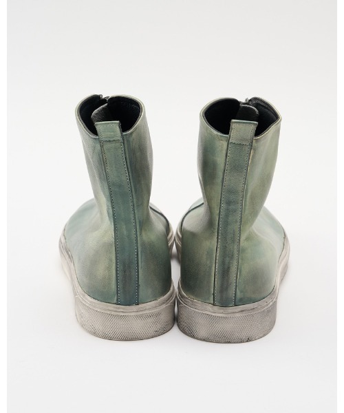 wjk（ダヴルジェイケイ）の「front zip bootie（ブーツ・メンズ・ブラック/スモーキーグリーン系・40/42/44）」の14枚目の写真