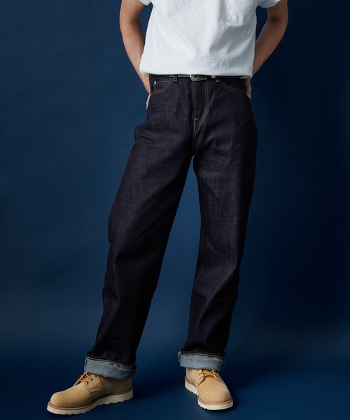 ＠Kazu　モモタロウジーンズ　スリム 桃太郎ジーンズ MOMOTARO JEANS スリムストレート 13oz 特濃 ブルー