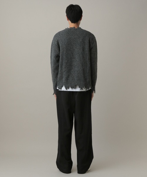 LAND MUSEUM（ランドミュージアム）の「LAND MUSEUM／バレルワイドスウェットパンツ（スウェットパンツ・メンズ・ブラック/グレー・MEDIUM/LARGE）」の15枚目の写真