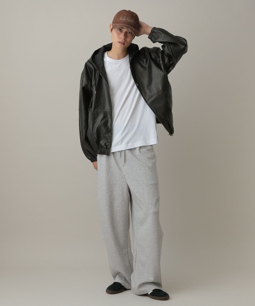 LAND MUSEUM（ランドミュージアム）の「LAND MUSEUM／バレルワイドスウェットパンツ（スウェットパンツ・メンズ・ブラック/グレー・MEDIUM/LARGE）」の21枚目の写真