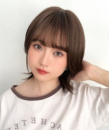 KYOETSU（キョウエツ）の「「 モードショートウルフ 」 ウィッグ 自然 ショート ボブ ウルフ フルウィッグ（ウィッグ）」