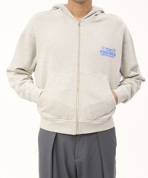 Carne Bollente(カルネボレンテ)の「Carne Bollente / カルネボレンテ Cum-munity Values(パーカー・レディース・グレー・SMALL)」の1枚目の写真