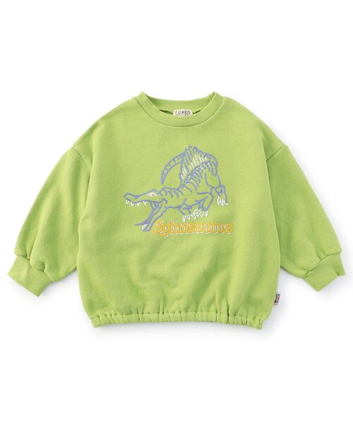 F.O.KIDS（エフオーキッズ）の「【ジュニア対応】NEON　ART　トレーナー（スウェット・キッズ・パープル/ライム/ブラック・110/100/90/80/140/130/120）」の3枚目の写真