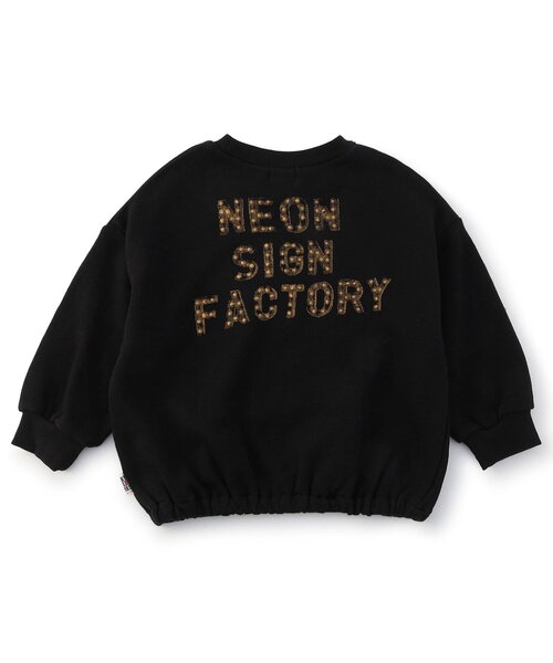 F.O.KIDS（エフオーキッズ）の「【ジュニア対応】NEON　ART　トレーナー（スウェット・キッズ・パープル/ライム/ブラック・110/100/90/80/140/130/120）」の4枚目の写真