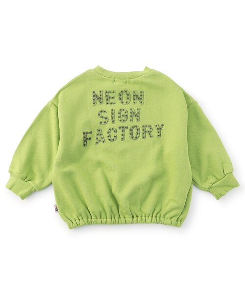 F.O.KIDS（エフオーキッズ）の「【ジュニア対応】NEON　ART　トレーナー（スウェット・キッズ・パープル/ライム/ブラック・110/100/90/80/140/130/120）」の7枚目の写真