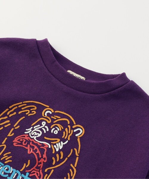 F.O.KIDS（エフオーキッズ）の「【ジュニア対応】NEON　ART　トレーナー（スウェット・キッズ・パープル/ライム/ブラック・110/100/90/80/140/130/120）」の8枚目の写真