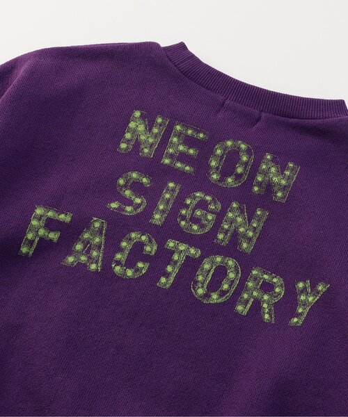 F.O.KIDS（エフオーキッズ）の「【ジュニア対応】NEON　ART　トレーナー（スウェット・キッズ・パープル/ライム/ブラック・110/100/90/80/140/130/120）」の10枚目の写真