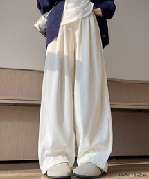 ワイドスウェットパンツ 裏起毛ワイドパンツ 体型カバー オフィスカジュアル きれいめカジュアル レディース韓国