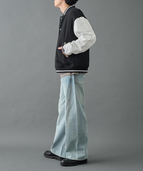 COLONY 2139(コロニートゥーワンスリーナイン)の「ジャージメルトンスタジャン(スタジャン・メンズ・ブラック系その他/ブラック・LARGE/MEDIUM)」の12枚目の写真