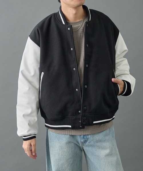 COLONY 2139(コロニートゥーワンスリーナイン)の「ジャージメルトンスタジャン(スタジャン・メンズ・ブラック系その他/ブラック・LARGE/MEDIUM)」の15枚目の写真