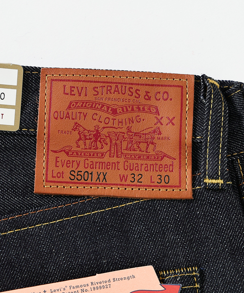 Levi's(リーバイス)の「【国内販路限定】LEVI’S(R) / リーバイス(R) 1944 501 ORGANIC リジッド L30(デニムパンツ・メンズ・ネイビー・33/32/31/30)」の2枚目の写真