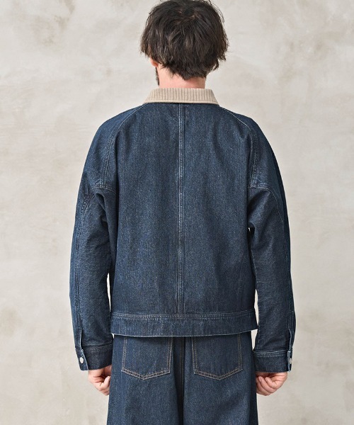 Kelen(ケレン)の「mj11183- WALDO DOLMAN SLEEVE DENIM デニムジャケット(KLM26HJK1120)(デニムジャケット・メンズ・インディゴブルー/ワンウォッシュ・38/40/42)」の9枚目の写真