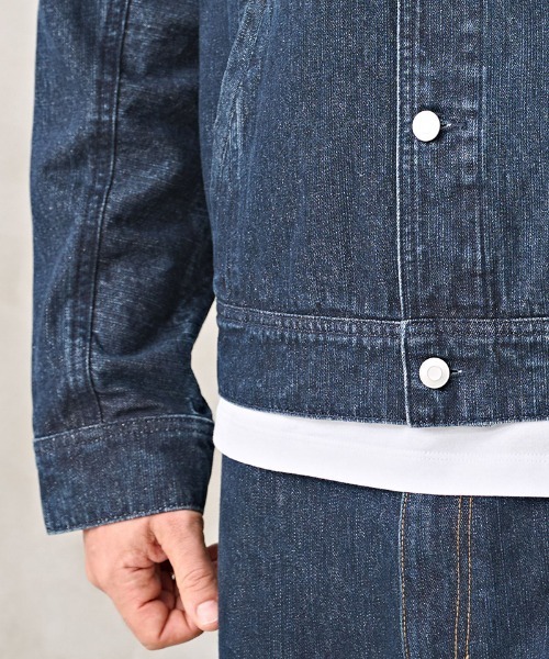 Kelen(ケレン)の「mj11183- WALDO DOLMAN SLEEVE DENIM デニムジャケット(KLM26HJK1120)(デニムジャケット・メンズ・インディゴブルー/ワンウォッシュ・38/40/42)」の17枚目の写真