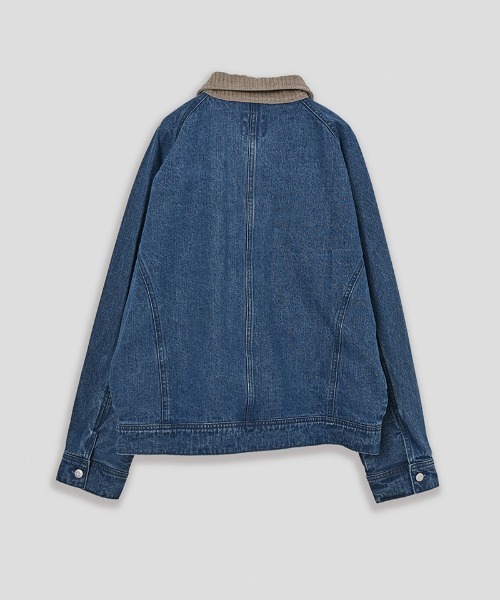 Kelen(ケレン)の「mj11183- WALDO DOLMAN SLEEVE DENIM デニムジャケット(KLM26HJK1120)(デニムジャケット・メンズ・インディゴブルー/ワンウォッシュ・38/40/42)」の20枚目の写真