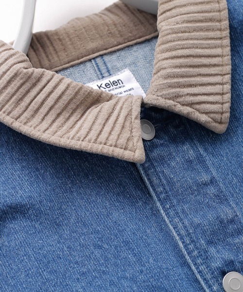 Kelen(ケレン)の「mj11183- WALDO DOLMAN SLEEVE DENIM デニムジャケット(KLM26HJK1120)(デニムジャケット・メンズ・インディゴブルー/ワンウォッシュ・38/40/42)」の22枚目の写真