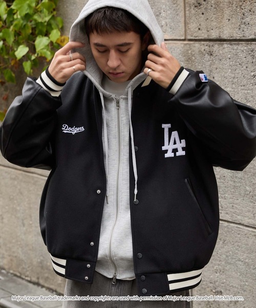 MLB/メジャーリーグベースボール 別注 ワッペン刺繍 配色ライン