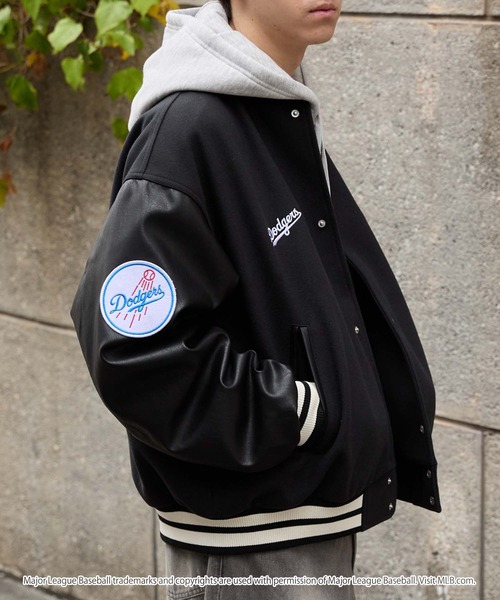 MLB/メジャーリーグベースボール 別注 ワッペン刺繍 配色ライン