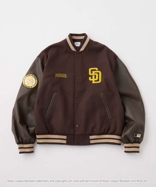 パドレス メジャーリーグベースボール 別注 メルトンフェイクレザー