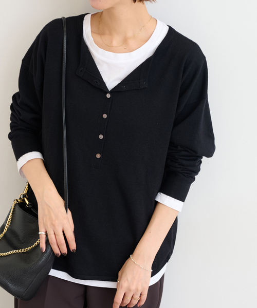 JOURNAL　STANDARD　relume　 レイヤードヘンリープルオーバー JOURNAL STANDARD relume｜《追加2》[2枚セット]3WAYレイヤード