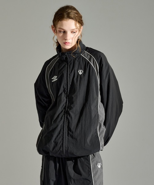 【新品】Umbro ブラック ナイロンジャケット umbro ナイロンジャケット UMBRO × BLACK LABEL SET-UP FIELD