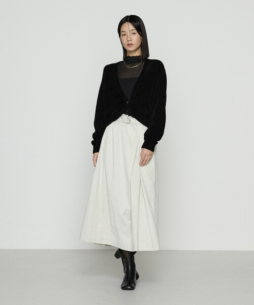 Gabardine K.T(ギャバジンケーティー)の「シアーテレコ スキントップス(Tシャツ/カットソー・レディース・オフホワイト/グレー/ブラック・9号)」の16枚目の写真