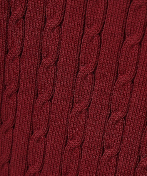 an another angelus（アンアナザーアンジェラス）の「エンブレム釦配色ラインニットポロ/fint フィント（ニット/セーター・レディース・ボルドー/ブラック・FREE）」の13枚目の写真