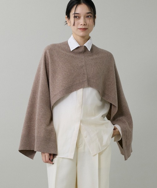 2WAYハイネックニットジレ