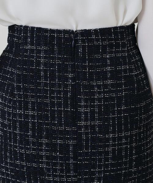 COUP DE CHANCE（クードシャンス）の「【日本製】ツイードタイトスカート（スカート・レディース・ネイビー系3/ホワイト系4・40/38/36/34）」の15枚目の写真
