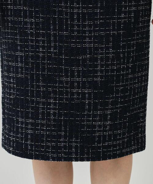 COUP DE CHANCE（クードシャンス）の「【日本製】ツイードタイトスカート（スカート・レディース・ネイビー系3/ホワイト系4・40/38/36/34）」の16枚目の写真