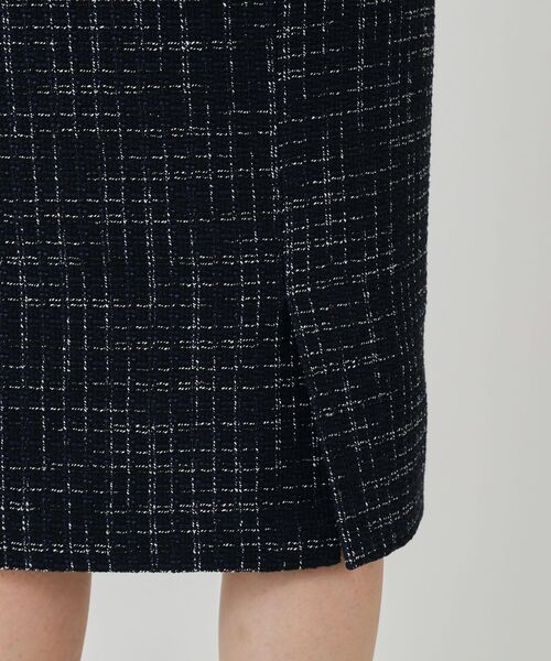 COUP DE CHANCE（クードシャンス）の「【日本製】ツイードタイトスカート（スカート・レディース・ネイビー系3/ホワイト系4・40/38/36/34）」の17枚目の写真