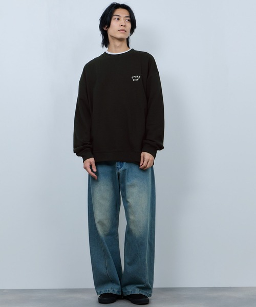 NAVY（ネイビー）の「ＮAVY アニマルフェイス裏毛トレーナー（スウェット・メンズ・ネイビー/ライトグレー系1/ブラック/ライトグレー系2・M/XL/L）」の7枚目の写真