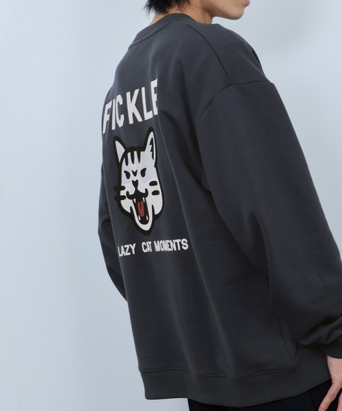 NAVY（ネイビー）の「ＮAVY アニマルフェイス裏毛トレーナー（スウェット・メンズ・ネイビー/ライトグレー系1/ブラック/ライトグレー系2・M/XL/L）」の16枚目の写真