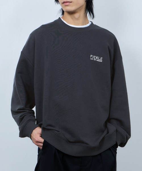 NAVY（ネイビー）の「ＮAVY アニマルフェイス裏毛トレーナー（スウェット・メンズ・ネイビー/ライトグレー系1/ブラック/ライトグレー系2・M/XL/L）」の18枚目の写真