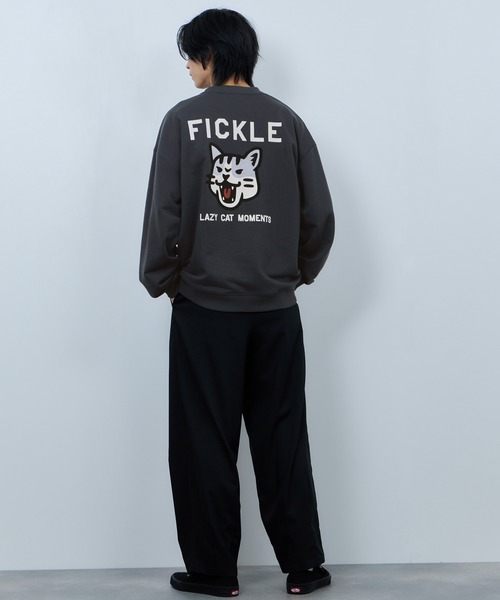 NAVY（ネイビー）の「ＮAVY アニマルフェイス裏毛トレーナー（スウェット・メンズ・ネイビー/ライトグレー系1/ブラック/ライトグレー系2・M/XL/L）」の20枚目の写真