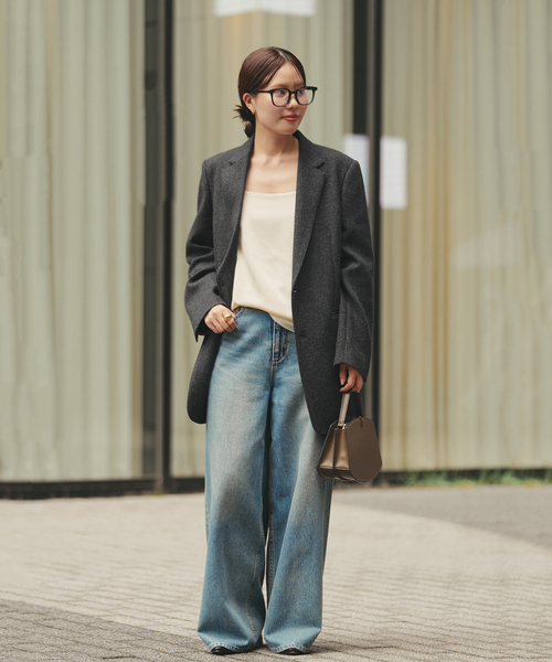 plage（プラージュ）の「double satin キャミソール（キャミソール・レディース・アイボリー/モカ・FREE）」の3枚目の写真