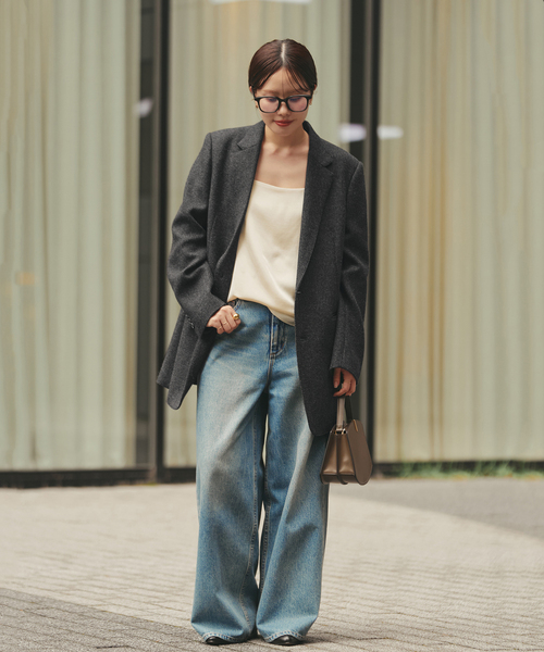 plage（プラージュ）の「double satin キャミソール（キャミソール・レディース・アイボリー/モカ・FREE）」の5枚目の写真