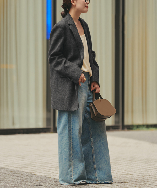 plage（プラージュ）の「double satin キャミソール（キャミソール・レディース・アイボリー/モカ・FREE）」の6枚目の写真