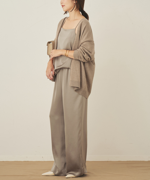 plage（プラージュ）の「double satin キャミソール（キャミソール・レディース・アイボリー/モカ・FREE）」の11枚目の写真