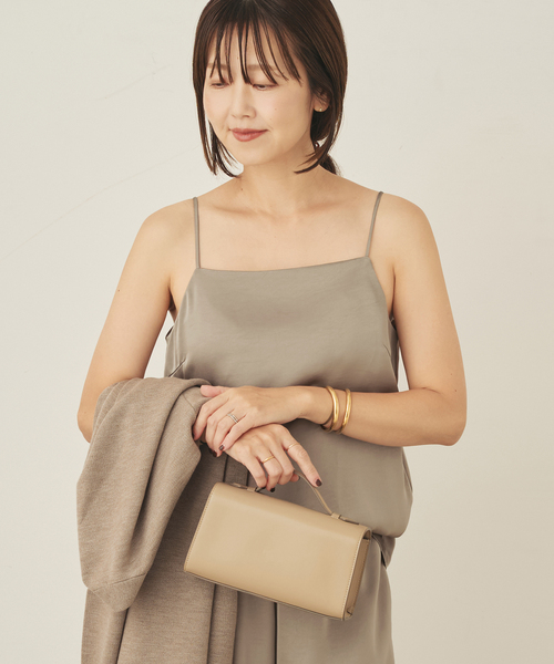 plage（プラージュ）の「double satin キャミソール（キャミソール・レディース・アイボリー/モカ・FREE）」の13枚目の写真