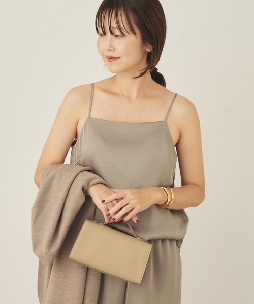 plage（プラージュ）の「double satin キャミソール（キャミソール・レディース・アイボリー/モカ・FREE）」の14枚目の写真