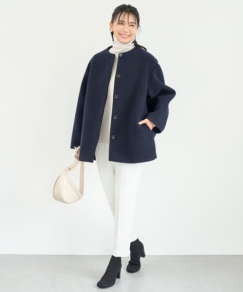 UNFILO(アンフィーロ)の「【ウエストゴム/14サイズ展開】beauty warm pants テーパード(その他パンツ・レディース・ライトグレー系/ブラック系/グレー系/ライトグリーン系/ホワイト系/ブラック系1/ネイビー系1・X-LARGE/XXXL/XX-LARGE)」の1枚目の写真