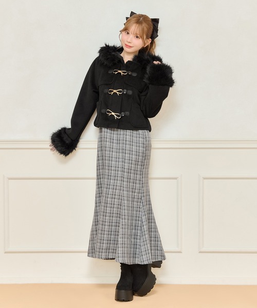 apres jour（アプレジュール）の「ショートダッフルコート（ダッフルコート・レディース・アイボリー/ブラック/ブラック系その他・フリー/X-LARGE）」の14枚目の写真