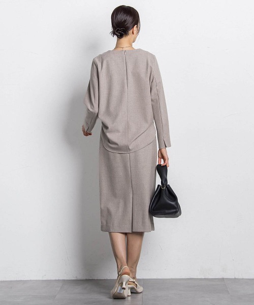 LAUTREAMONT(ロートレアモン)の「両面起毛キーネックブラウス(シャツ/ブラウス・レディース・ブラウン系その他/ブラック/ベージュ/オフホワイト/ブラウン/ダークグレー・9号)」の19枚目の写真