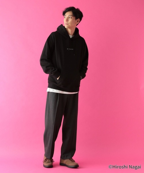 GLOBAL WORK（グローバルワーク）の「永井博コラボ/スウェットパーカー/602835（Tシャツ/カットソー・メンズ・その他1/その他2/ブラック/グレー系その他6・SMALL/LARGE/MEDIUM）」の11枚目の写真