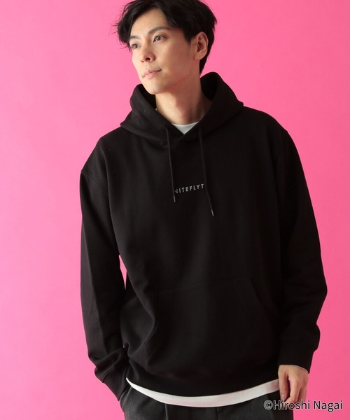 GLOBAL WORK（グローバルワーク）の「永井博コラボ/スウェットパーカー/602835（Tシャツ/カットソー・メンズ・その他1/その他2/ブラック/グレー系その他6・SMALL/LARGE/MEDIUM）」の13枚目の写真