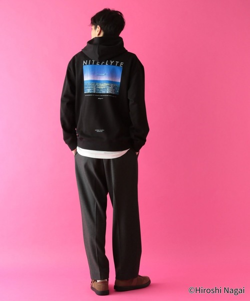 GLOBAL WORK（グローバルワーク）の「永井博コラボ/スウェットパーカー/602835（Tシャツ/カットソー・メンズ・その他1/その他2/ブラック/グレー系その他6・SMALL/LARGE/MEDIUM）」の12枚目の写真