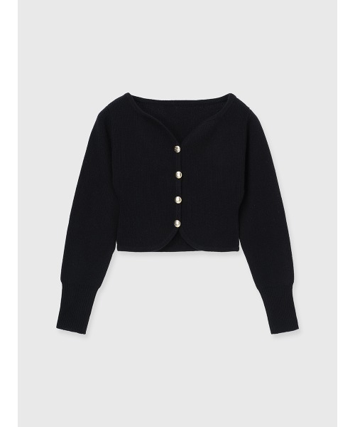 セール】Heart neck ウールカシミヤカーディガン（カーディガン/ボレロ