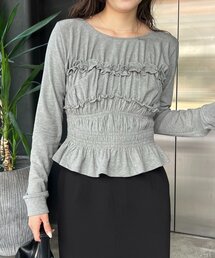 CAPRICIEUX LE'MAGE | 【体感＋4℃】ベアシャーリング裏起毛トップス(Tシャツ/カットソー)