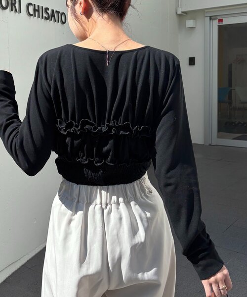 体感＋4℃】ベアシャーリング裏起毛トップス（Tシャツ/カットソー